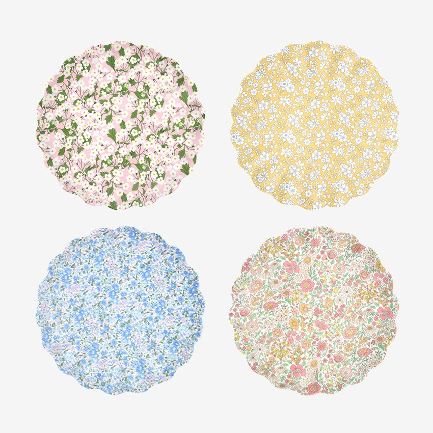 Meri Meri x Liberty Melamine Mixed Plate Set | Large