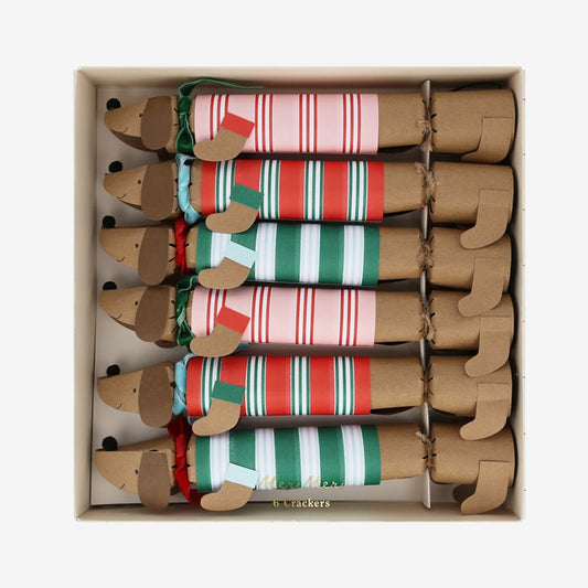 Festive Sausage Dog Crackers