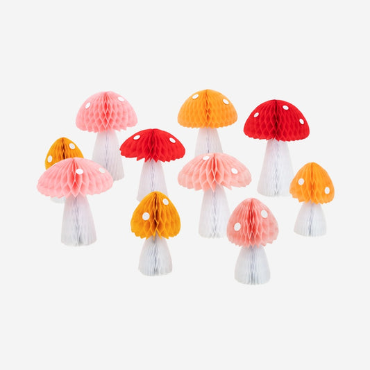 Honeycomb Mushroom Decorations