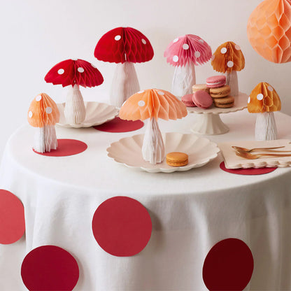 Honeycomb Mushroom Decorations