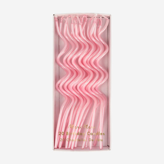 Swirly Candles | Pink