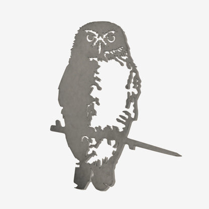 The Metalbird Ruru garden sculpture on a blank background