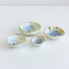 Hydrangea Bowl with Gold