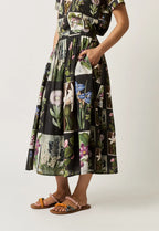 Alma Yoke Skirt | Charcoal Archive Floral