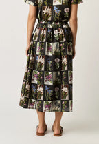 Alma Yoke Skirt | Charcoal Archive Floral