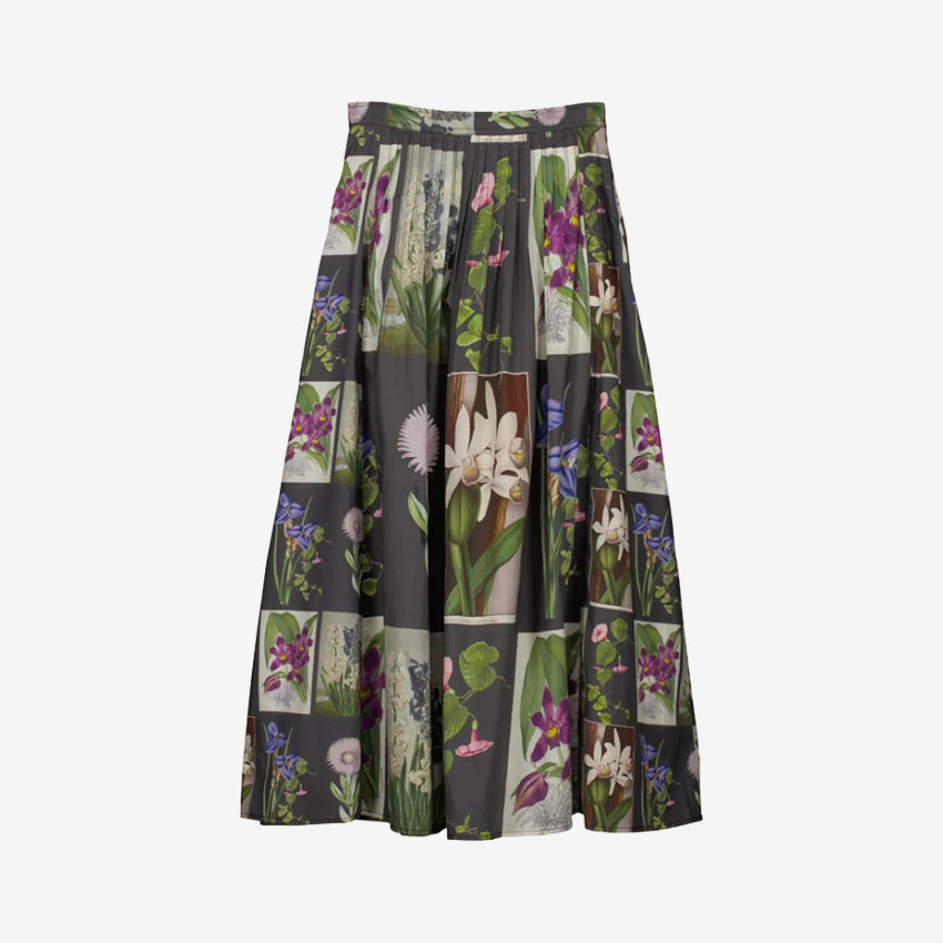 Alma Yoke Skirt | Charcoal Archive Floral