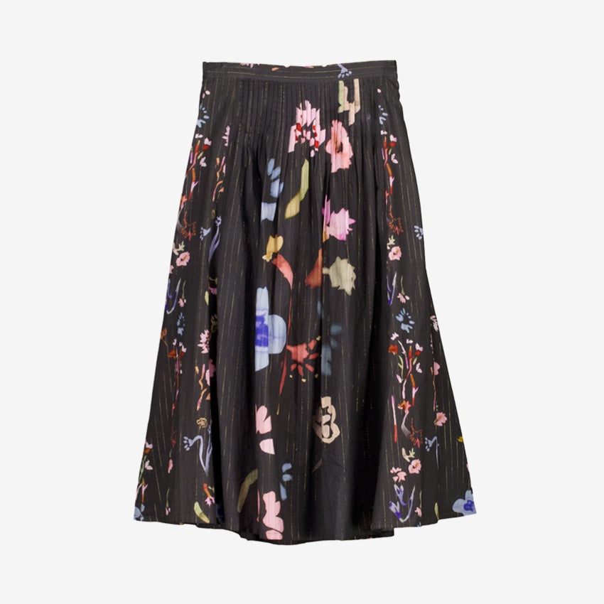 Alma Yoke Skirt | Watercolour Charcoal