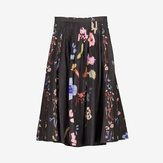 Alma Yoke Skirt | Watercolour Charcoal