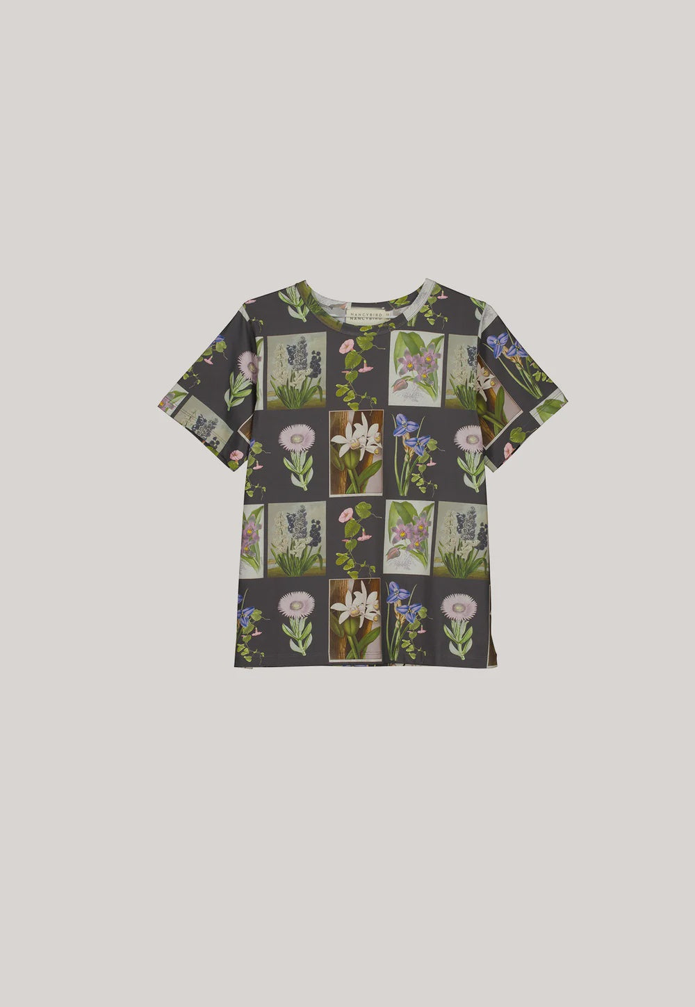 Apollo Tee | Charcoal Archive Floral