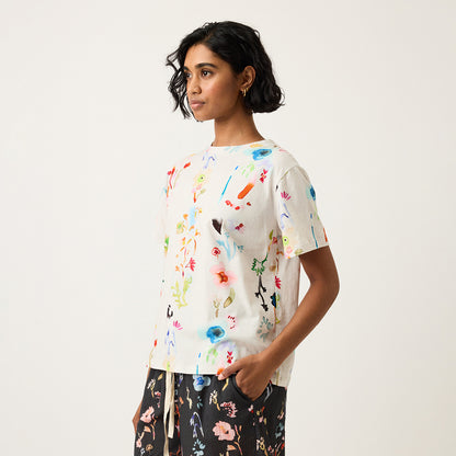 Apollo Tee | Watercolour Cream