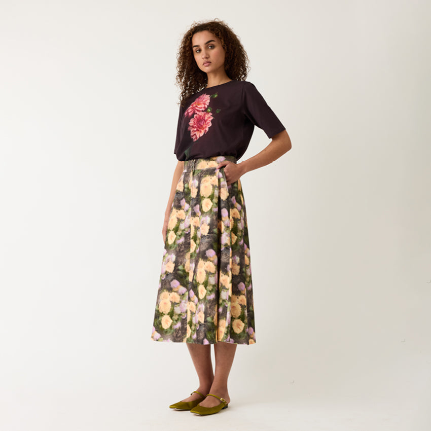 Aries Skirt | Rain Floral