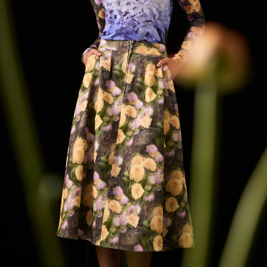Aries Skirt | Rain Floral