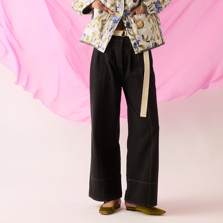 Bodhi Wide Leg Pant | Black