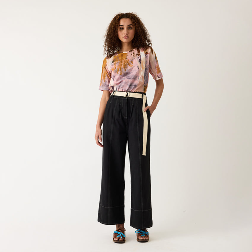Bodhi Wide Leg Pant | Black