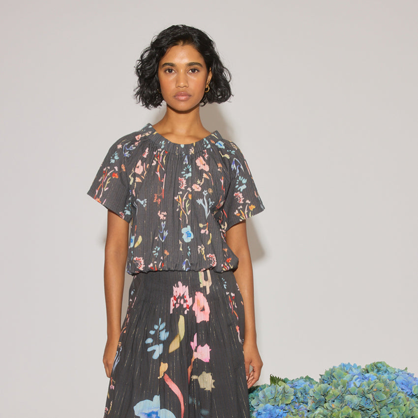 Daphne Top | Watercolour Charcoal