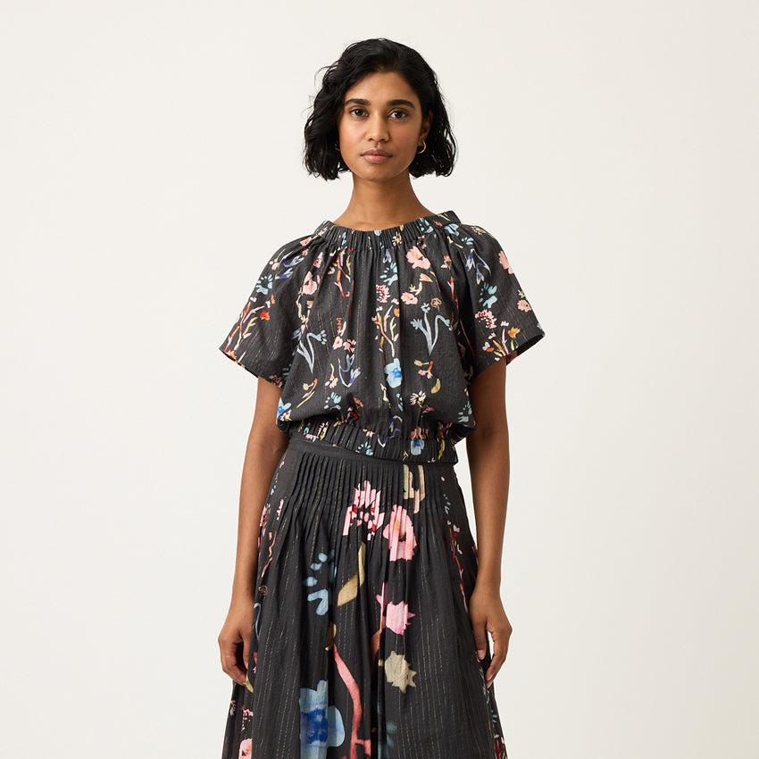 Daphne Top | Watercolour Charcoal