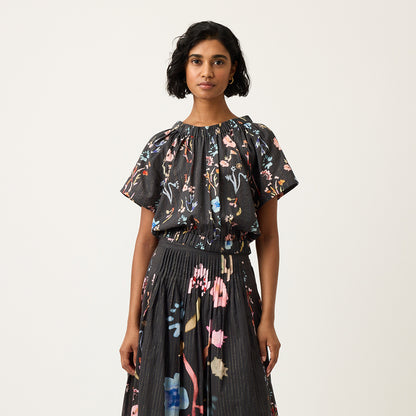 Daphne Top | Watercolour Charcoal