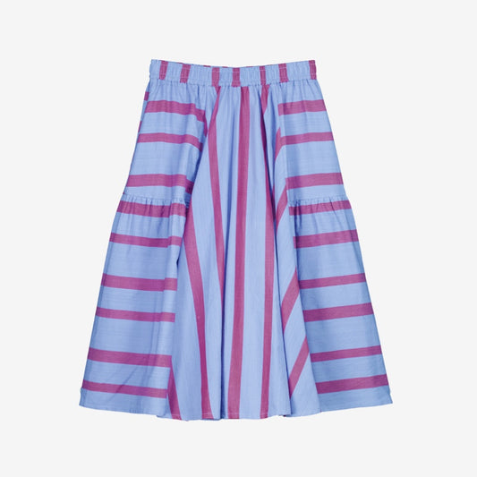 Eula Skirt | Raspberry Stripe