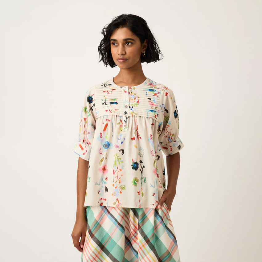 Gwen Blouse | Watercolour Cream