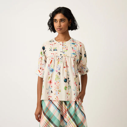 Gwen Blouse | Watercolour Cream