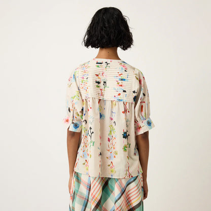 Gwen Blouse | Watercolour Cream