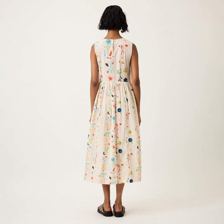 Khai Dress | Watercolour Cream