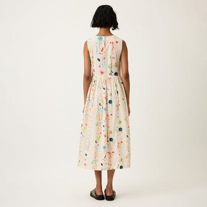 Khai Dress | Watercolour Cream