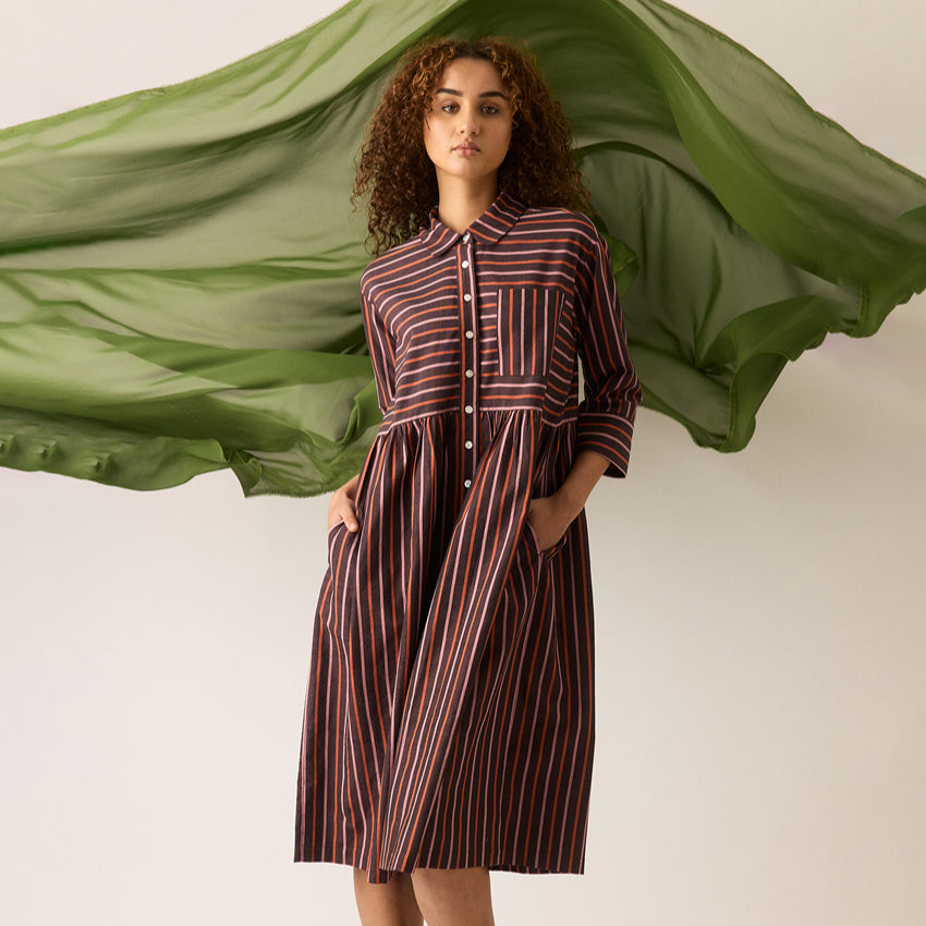 Mel Dress | Twilight Stripe
