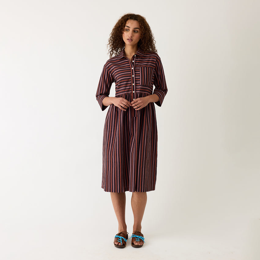 Mel Dress | Twilight Stripe