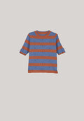 Rana Knit Tee | Terracotta Striped