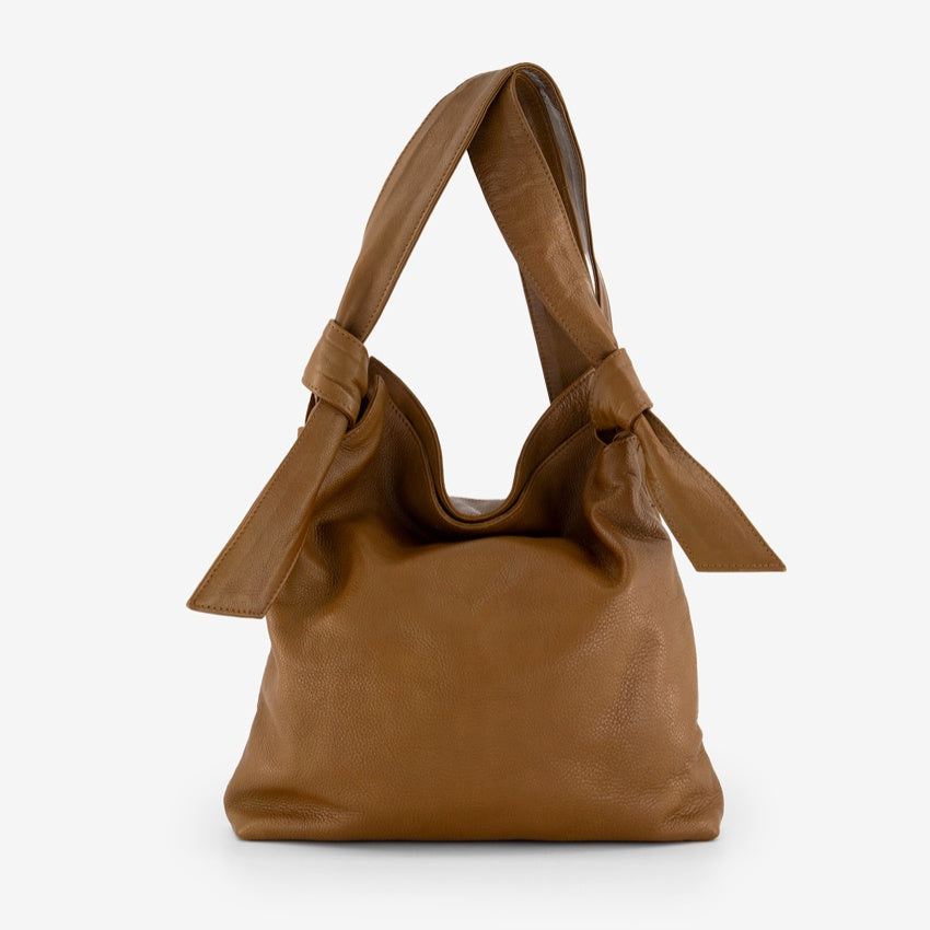 The Nancybird Shiki Bag in Tapenade on a grey background