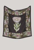 Silk Scarf | Charcoal Archive Floral