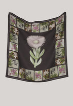Silk Scarf | Charcoal Archive Floral