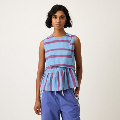 Simpson Top | Raspberry Stripe