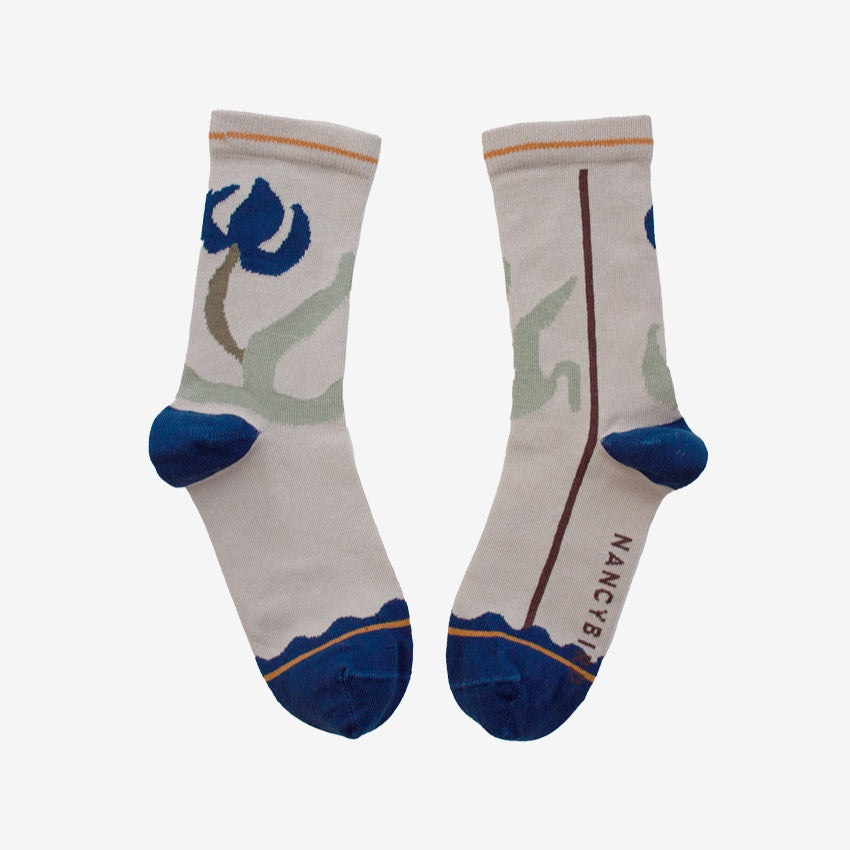 Socks | Blue Flower