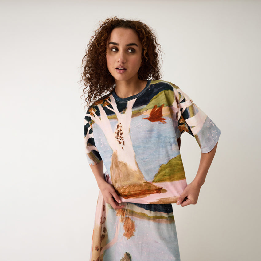 Tasmin Boxy Tee | Night Herons