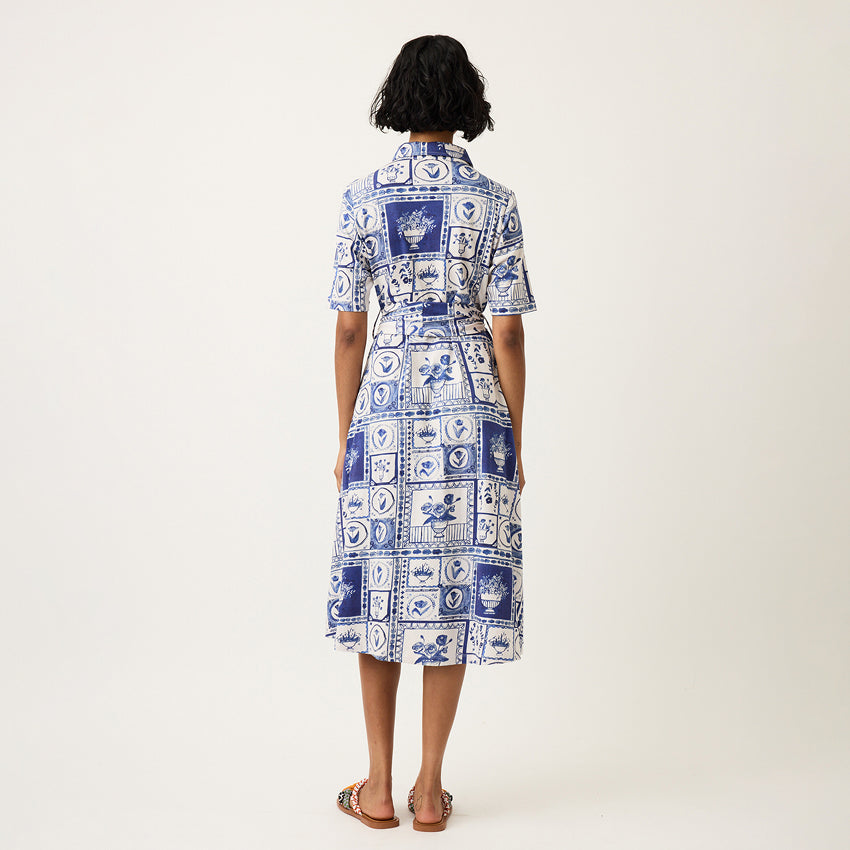 Vera Short Sleeve Dress | Lyon Tile