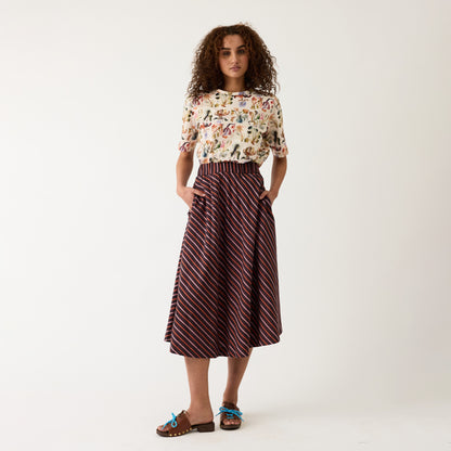 Wave Skirt | Twilight Stripe