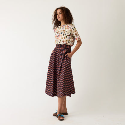 Wave Skirt | Twilight Stripe