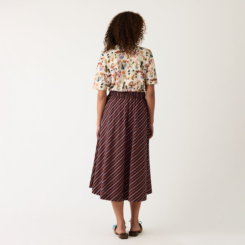 Wave Skirt | Twilight Stripe