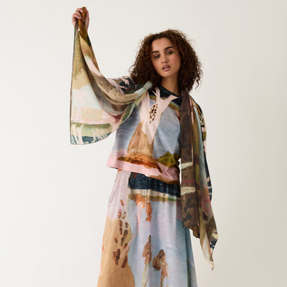 Wool Scarf | Night Herons