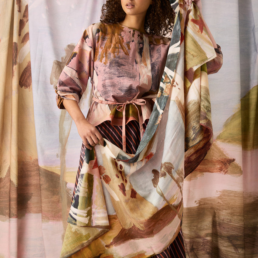 Wool Scarf | Night Herons