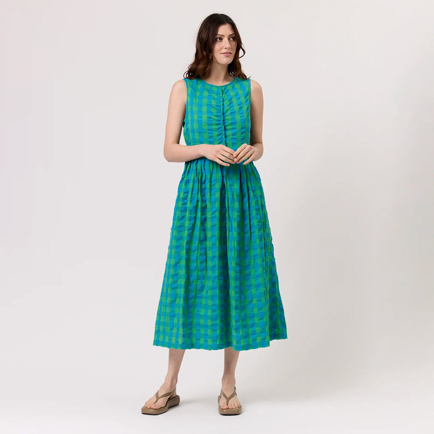 Khai Dress | Verdant Check