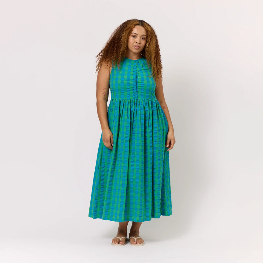 Khai Dress | Verdant Check