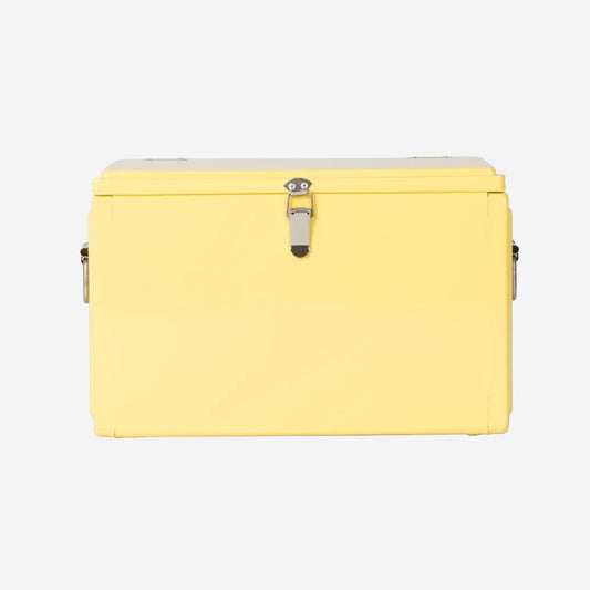 The Napoleon Goods Chilly Bin in Lemon Yellow on a blank background