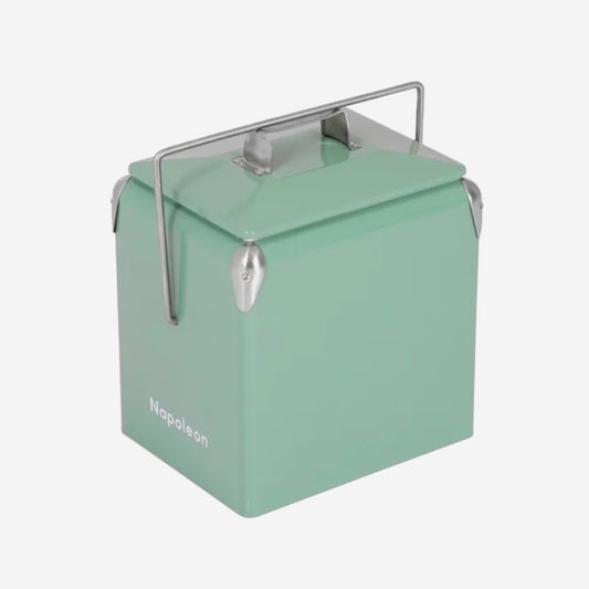 The Napoleon Goods Mini Chilly Bin in Sage Green on a blank background