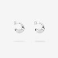 The Nina Gordon Small Mega Hoops in Sterling Silver