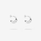 The Nina Gordon Small Mega Hoops in Sterling Silver