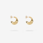 The Nina Gordon Small Mega Hoops in Gold Plated 