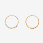 The Nina Gordon Large Momento Hoops in 14k Vermeil
